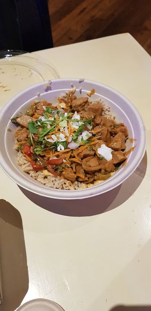 Seitan bowl at MTHR Vegan in New York City