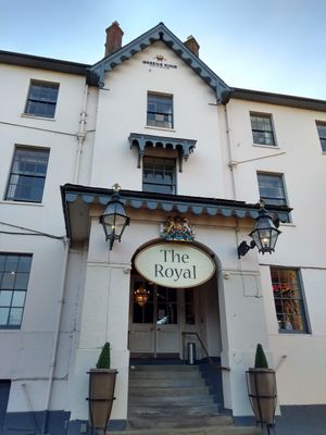 Entrance at Royal Hotel in Ross-on-wye