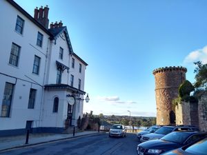 Location overlooking River Wye at Royal Hotel in Ross-on-wye