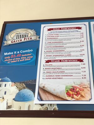 Menu 1 at Greek Pita in Bothell