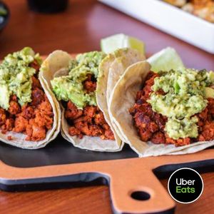 Tacos de Chorizo vegano at Trágame Tierra in Puebla