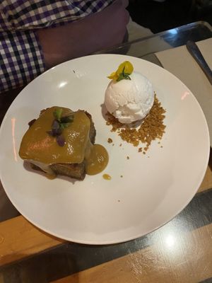 Sticky toffee pudding   at Yulli's in Surry Hills