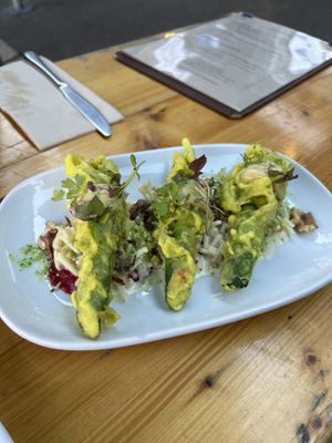 Zuchhini flowers  at Yulli's in Surry Hills