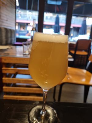 Beer - Eugene lager matched beautifully at Yulli's in Surry Hills