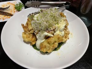 Wasabi cauliflower   at Yulli's in Surry Hills