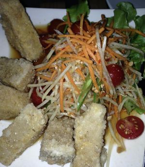 Salt and Pepper Tofu. at Yulli's in Surry Hills