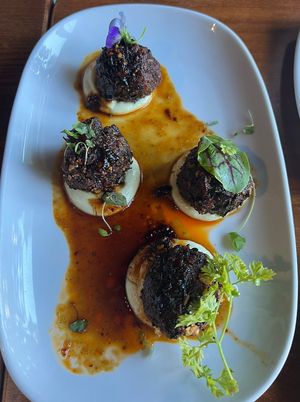 Shitake Mushroom Balls  at Yulli's in Surry Hills