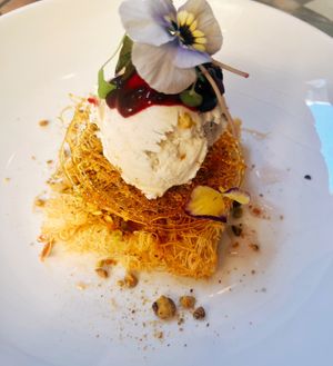 Kanafe  at Yulli's in Surry Hills