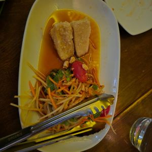 Tofu & Papaya Salad #Veganuary at Yulli's in Surry Hills