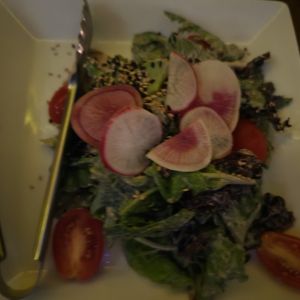 Radish salad #Veganuary at Yulli's in Surry Hills