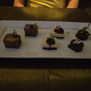 Sticky toffee pudding, cheesecake & chocolate tarte #Veganuary at Yulli's in Surry Hills