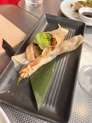 Viet pancakes   at Yulli's in Surry Hills