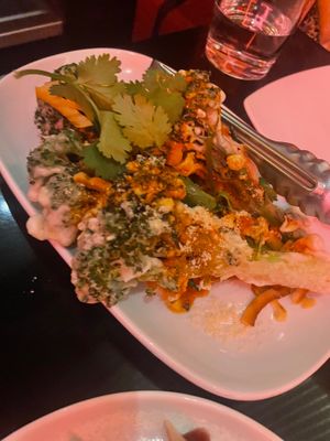 Korean fried broccoli  at Yulli's in Surry Hills