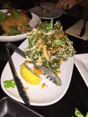 Korean fried broccolini  at Yulli's in Surry Hills