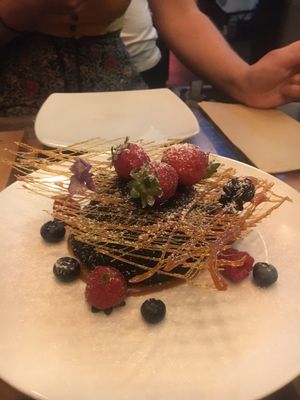 Lava cake  at Yulli's in Surry Hills