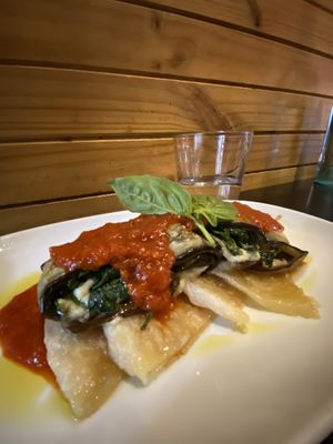 Eggplant something 18 AUD at Yulli's in Surry Hills