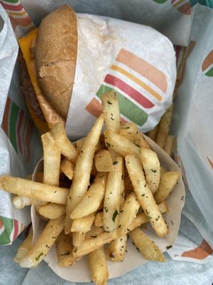 Double  at Burger Patch in Sacramento