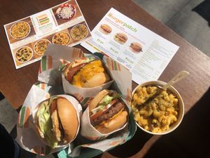 We tried the double Patch burger, the Chicke’N Ranch burger, the BBQ Patch burger with a Patch Bac’N Mac. Everything was simply delicious! at Burger Patch in Sacramento