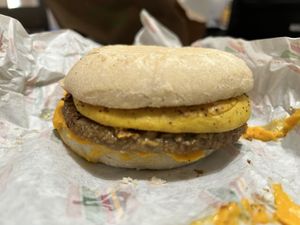 Breakfast sandwich   at Burger Patch in Sacramento