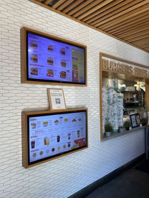 Inside menu  at Burger Patch in Sacramento