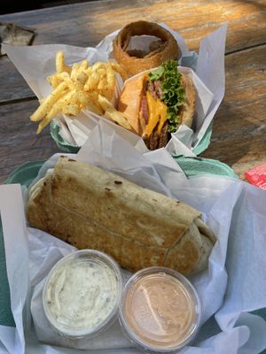 Full yummy meal!!!  at Burger Patch in Sacramento