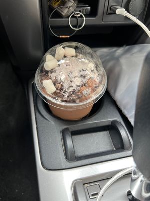 Winter shake with choco ice cream  at Burger Patch in Sacramento