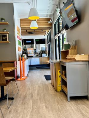 Inside the restaurant.   at Burger Patch in Sacramento