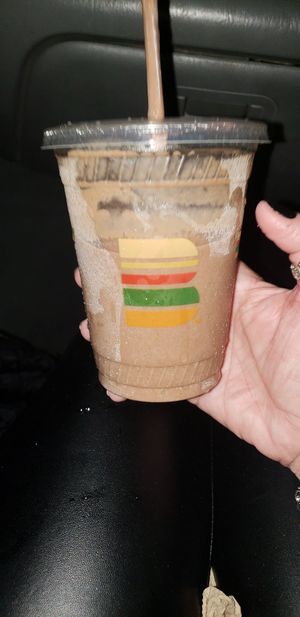 Vegan chocolate shake at Burger Patch in Sacramento
