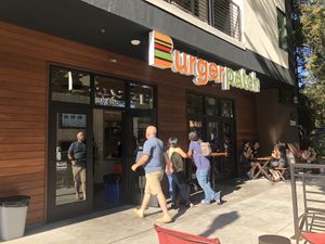 Storefront  at Burger Patch in Sacramento