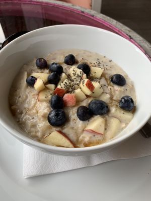 GF vegan porridge. Delicious! at Snug Art Cafe in North London