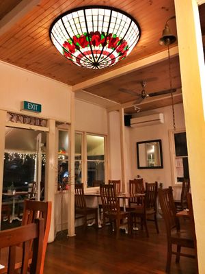 Inside dining area  at Wild Rocket in Montville