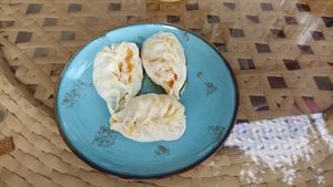 Manti with vegetables (without sour cream) at Registon Restaurant & Cafe in Samarkand