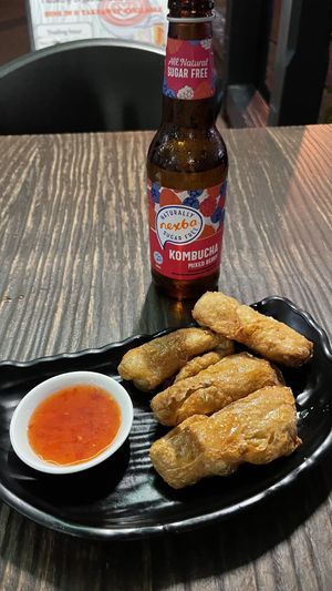 V. chicken wings  at West End Vegan Restaurant in West End