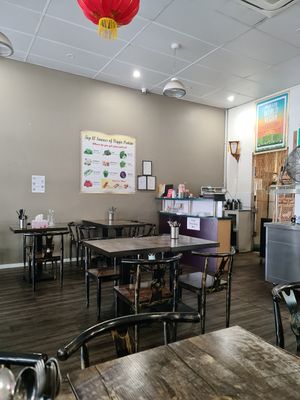 Inside at West End Vegan Restaurant in West End