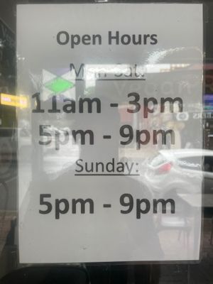 Opening days and hours  at West End Vegan Restaurant in West End