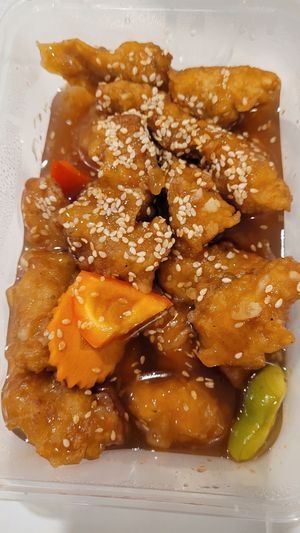 Sweet & Sour Mock Chicken at West End Vegan Restaurant in West End
