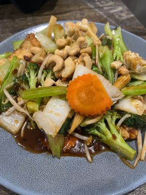 Thai vege cashew nut  at West End Vegan Restaurant in West End