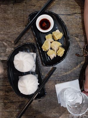 BBQ buns & Sim Dim at West End Vegan Restaurant in West End