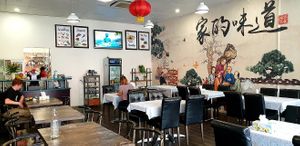 Inside of restaurant at West End Vegan Restaurant in West End