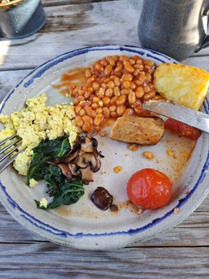 Half way through before I remembered to take photo! at The Lost ARC in Rhayader