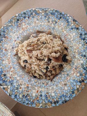 Mushroom Risotto at Maistros in Lefkada