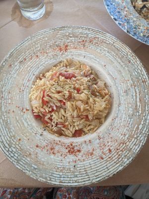 Orzo without Feta at Maistros in Lefkada