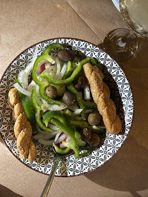 greek salad  at Maistros in Lefkada