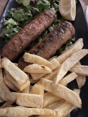 plant based sausages  at Maistros in Lefkada