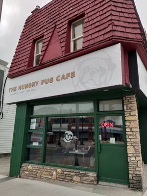 Outside - corner of Matheson & 2nd Street South  at The Hungry Pug Cafe in Kenora