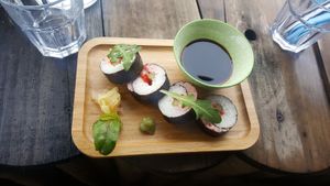Vegan Sushi at Wildwood Café in Carlingford