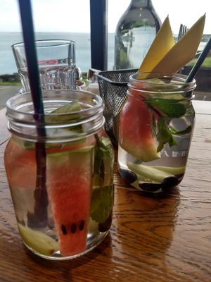 Infused water at Wildwood Café in Carlingford