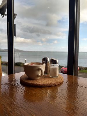 Beautiful sea view at Wildwood Café in Carlingford