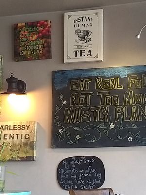 Decor at Wildwood Café in Carlingford