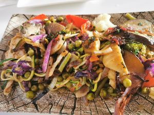 Eora and veggies at Verde Gourmet in Jerez